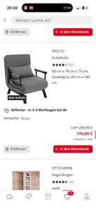 Schlafsessel 3 in 1, mit Bettfunktion, Sofabett Gästebett